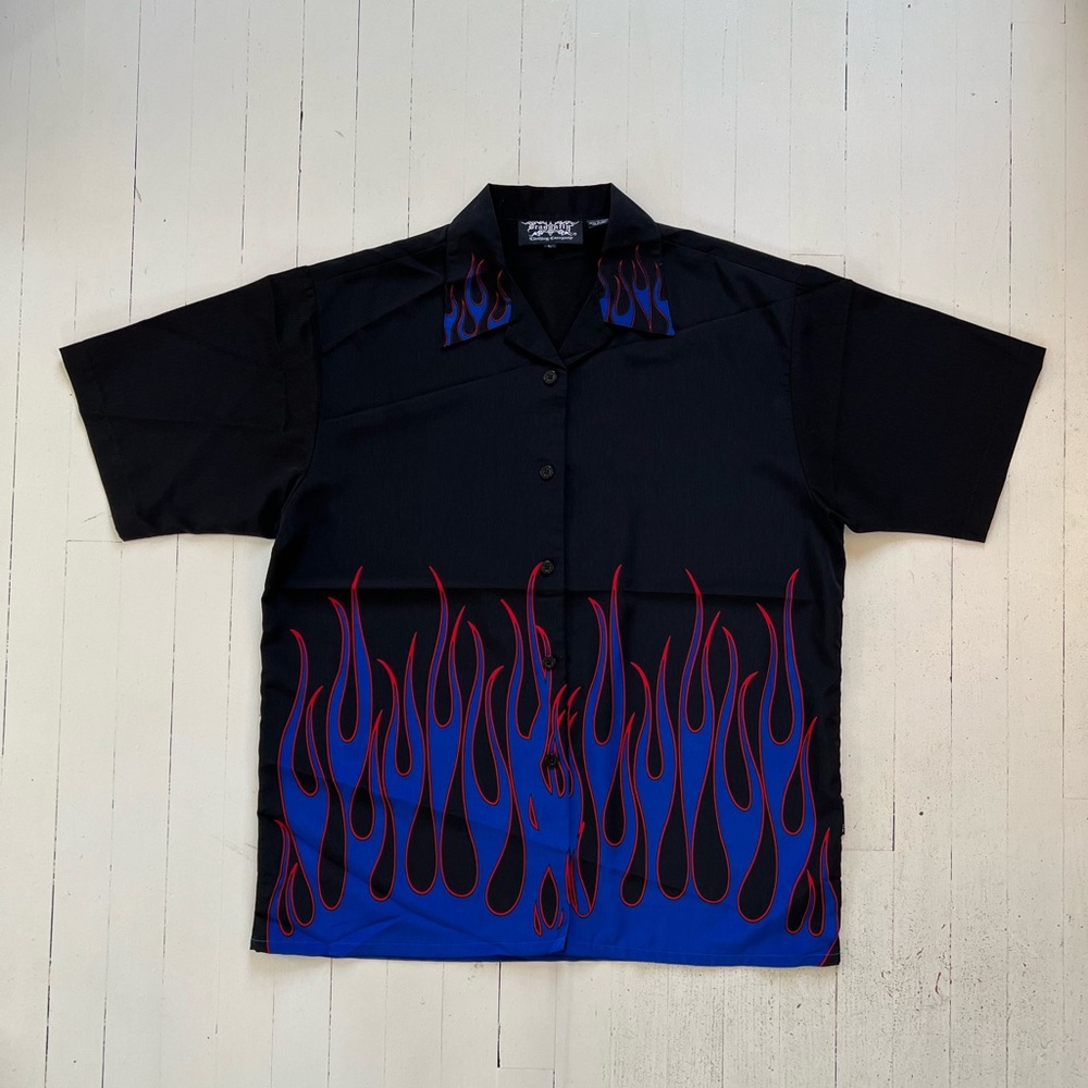 Dragonfly Flames Camp Shirt